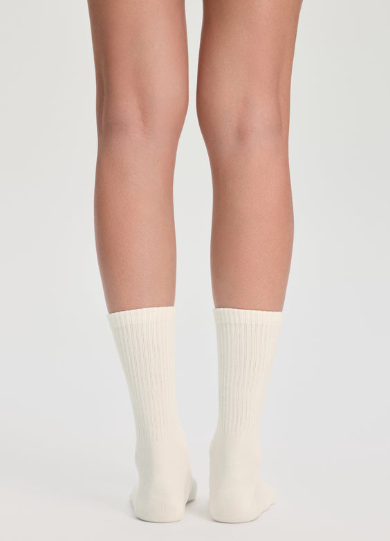 Unisex Ribbed Crew Socks 3-Pack