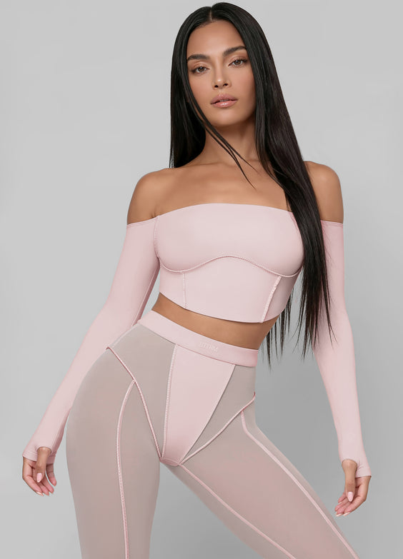 Off-the-Shoulder Long Sleeve Top