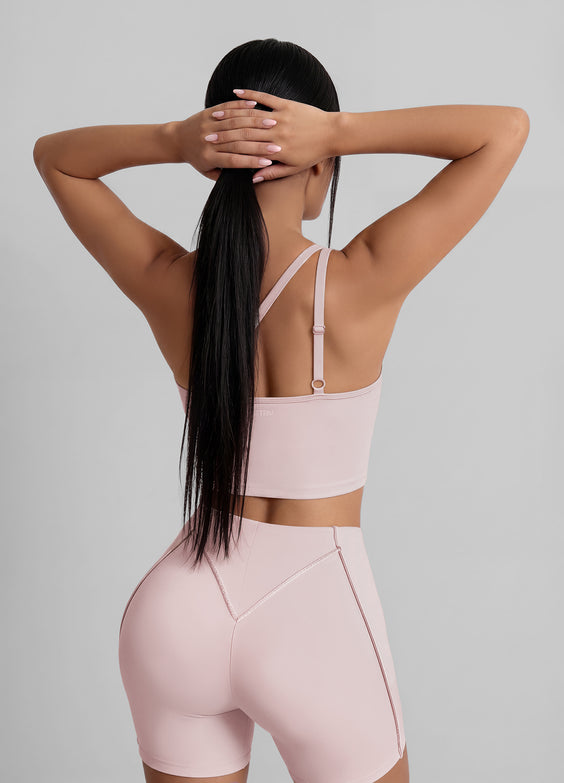 One-Shoulder Cutout Crop Top