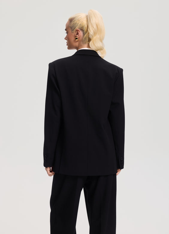 Double-Breasted Oversized Blazer