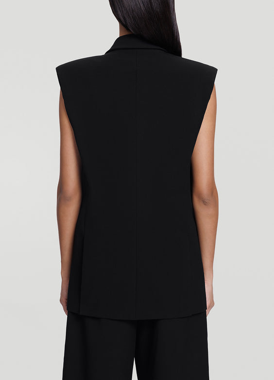 Double-Breasted Longline Vest