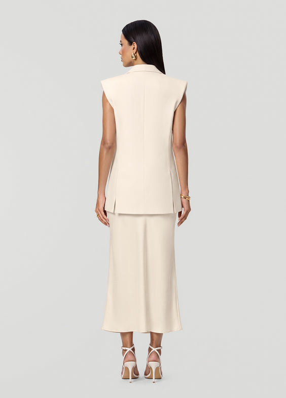 Satin Midi Skirt