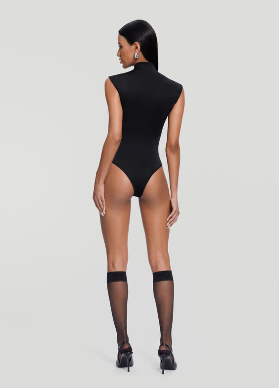 Mockneck Sleeveless Bodysuit