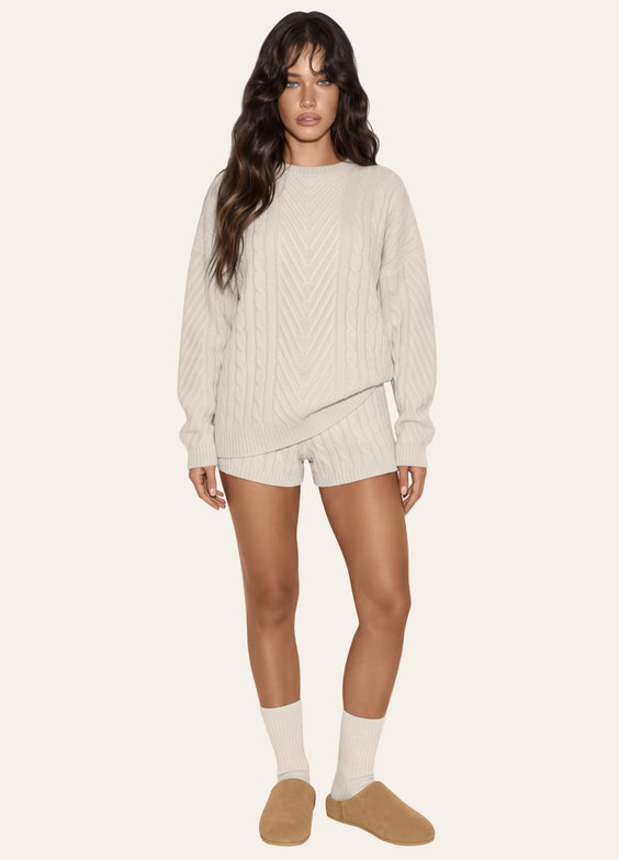 Fisherman Cable Knit Sweater