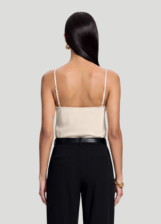 V-Neck Satin Cami Top