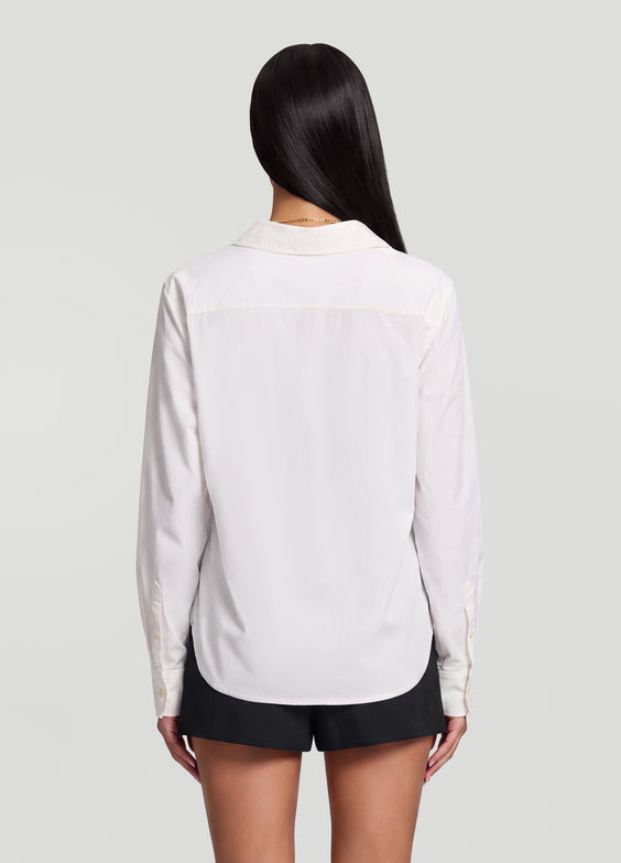 Fitted Button-Down Cotton Shirt