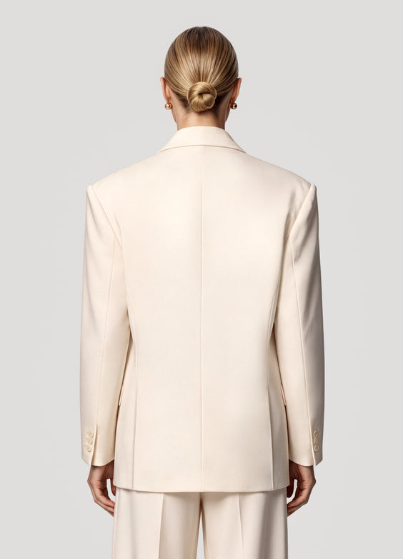 Double-Breasted Oversized Blazer