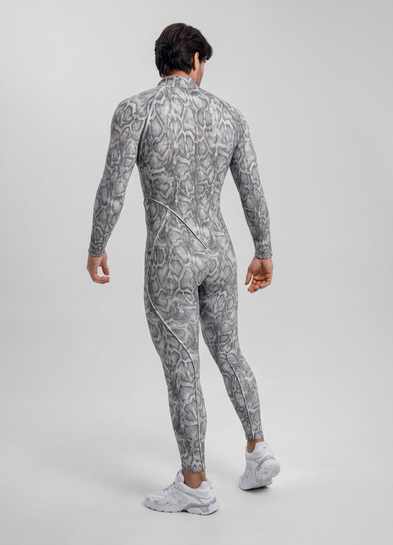 Silver Snake Closed-Back Herosuit