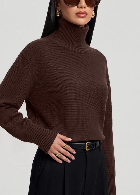 Oversized Wool Turtleneck Sweater