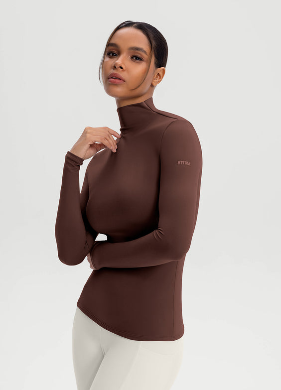 Mock Neck Long Sleeve Top