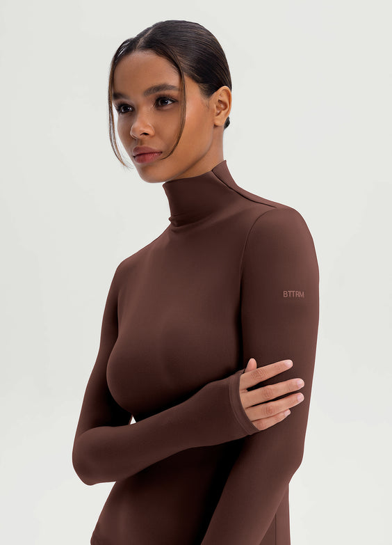 Mock Neck Long Sleeve Top