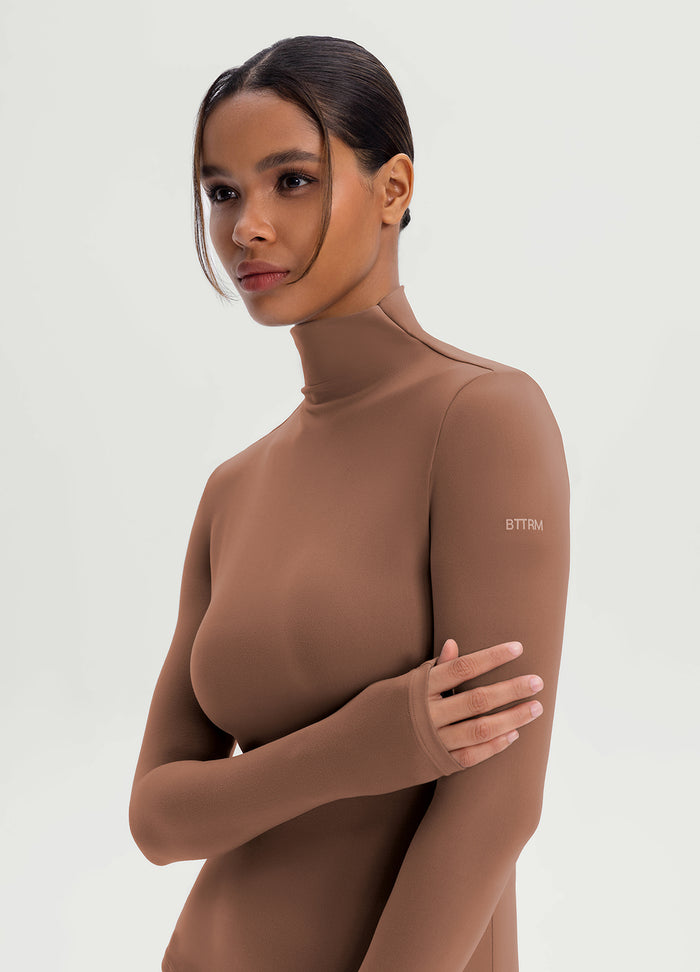Mock Neck Long Sleeve Top