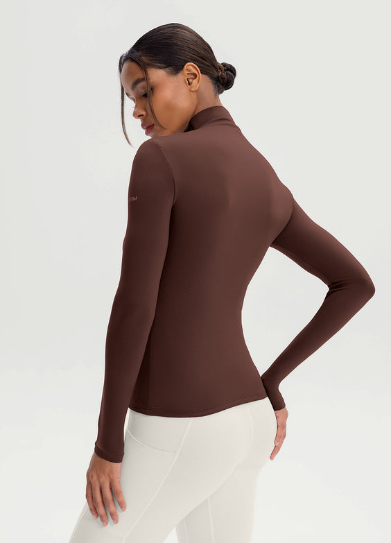 Mock Neck Long Sleeve Top