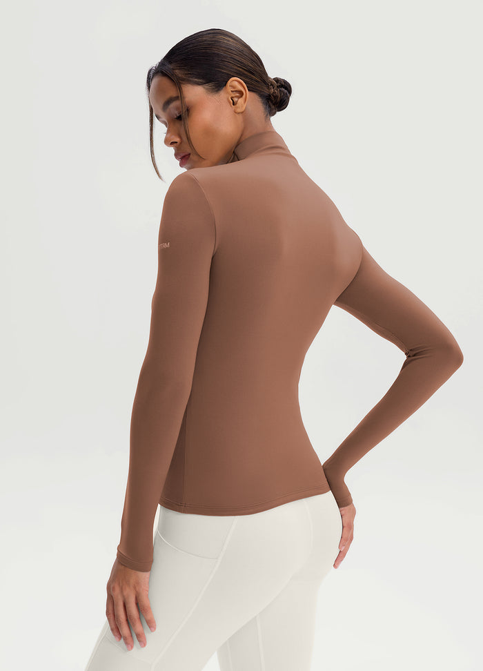 Mock Neck Long Sleeve Top