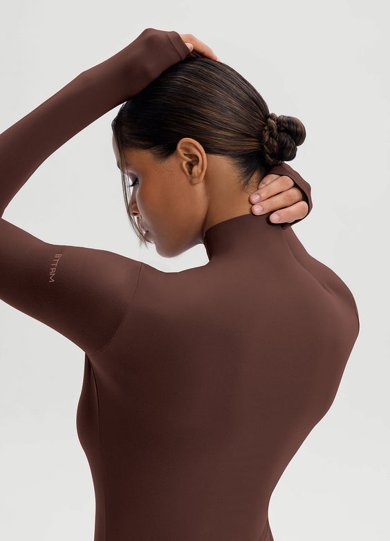 Mock Neck Long Sleeve Top