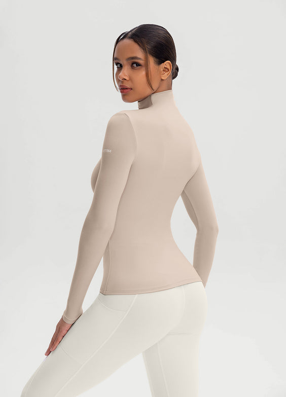 Mock Neck Long Sleeve Top