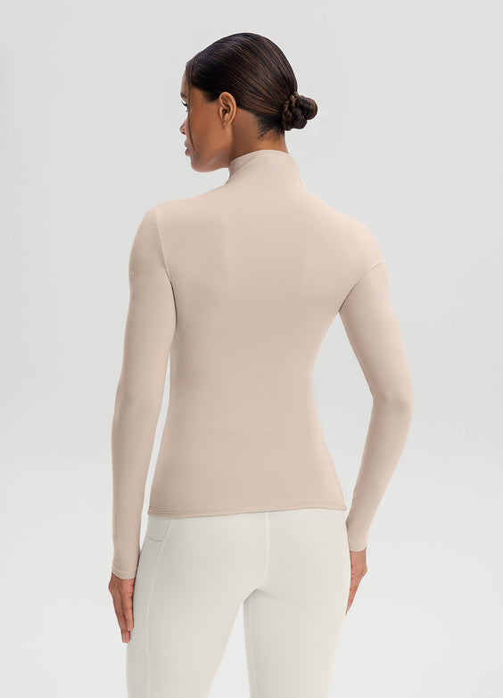 Mock Neck Long Sleeve Top