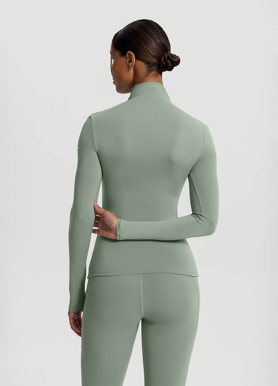 Mock Neck Long Sleeve Top