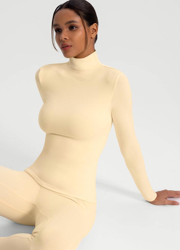 Mock Neck Long Sleeve Top