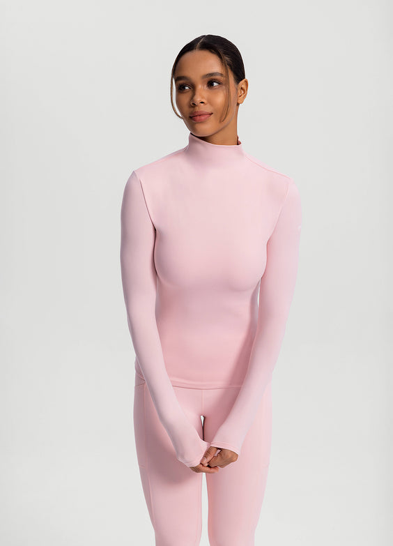 Mock Neck Long Sleeve Top