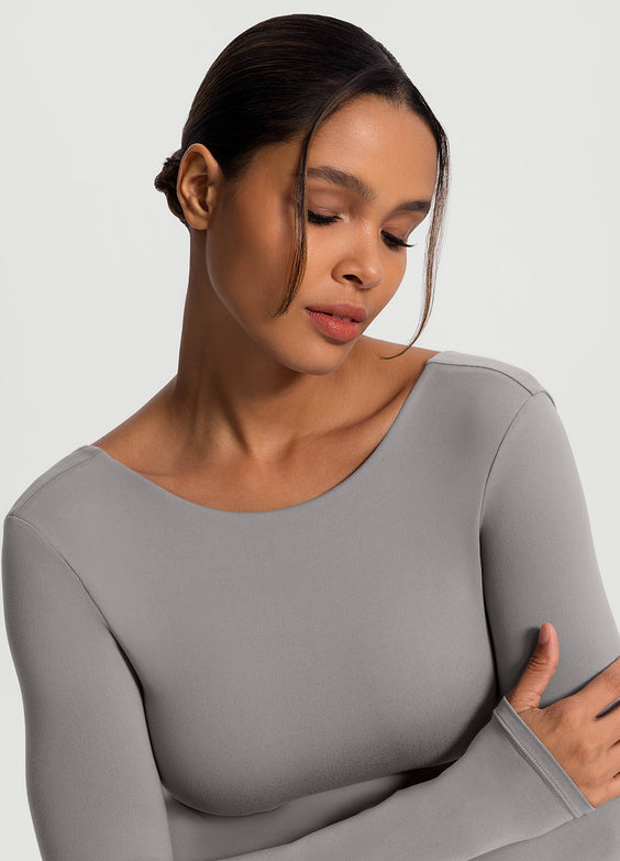 Open-Back Long Sleeve Top