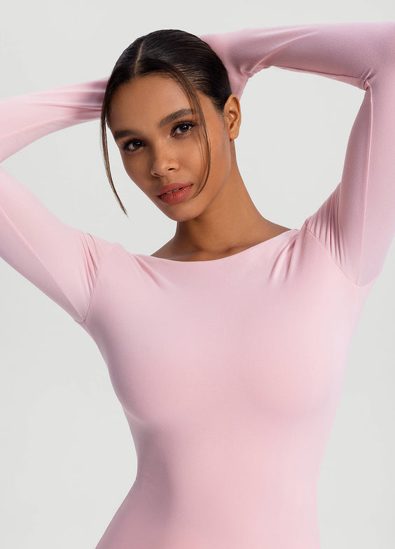 Open-Back Long Sleeve Top