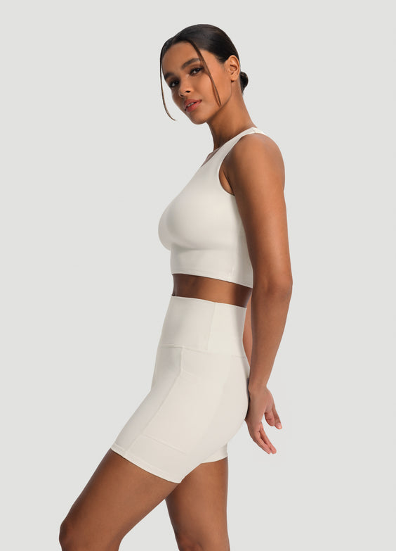 High Neck Cropped Tank Top
