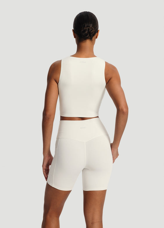 High Neck Cropped Tank Top