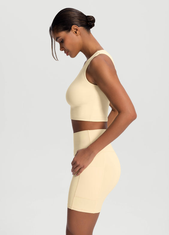 High Neck Cropped Tank Top