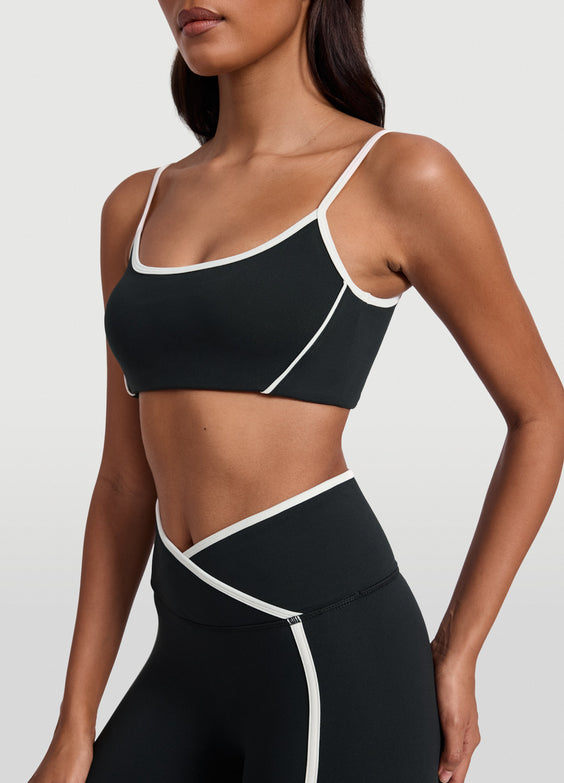 Contrast Scoop Top
