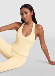 Open Back Halter Tank Top