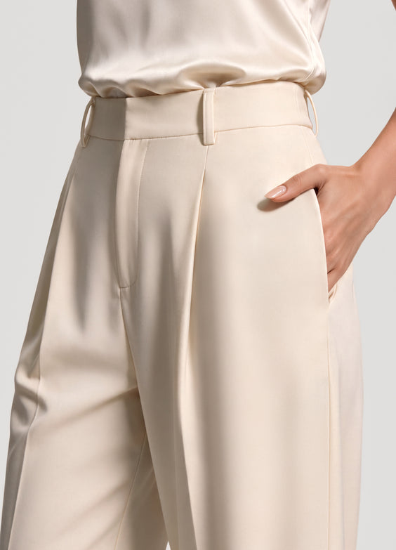 Mid Rise Wide-Leg Pants