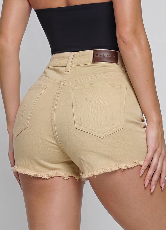 High Waist Denim Shorts