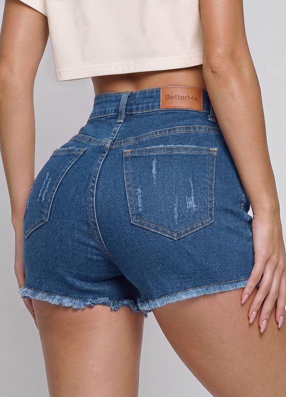 High Waist Denim Shorts