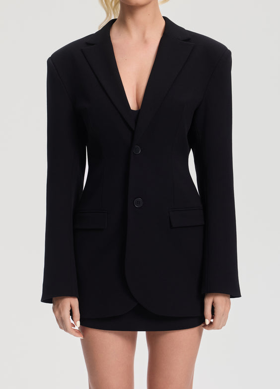 Fitted Single-Button Blazer