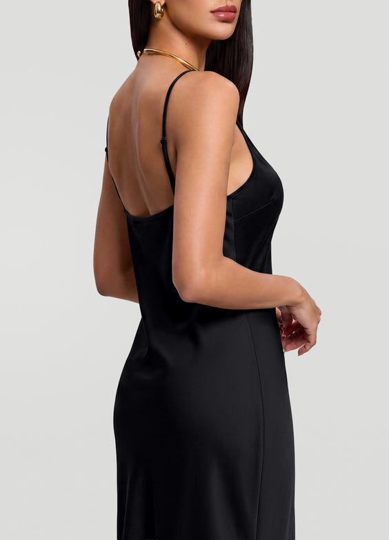 Satin Slip Maxi Dress