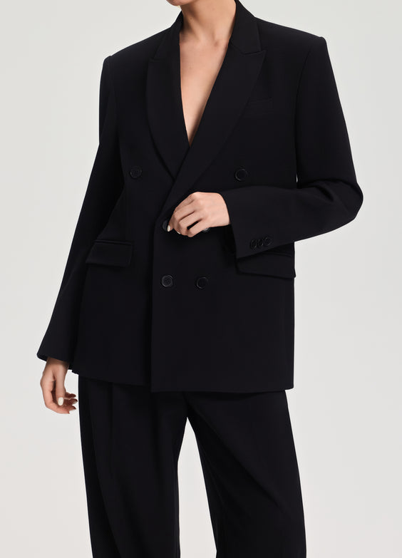 Double-Breasted Oversized Blazer