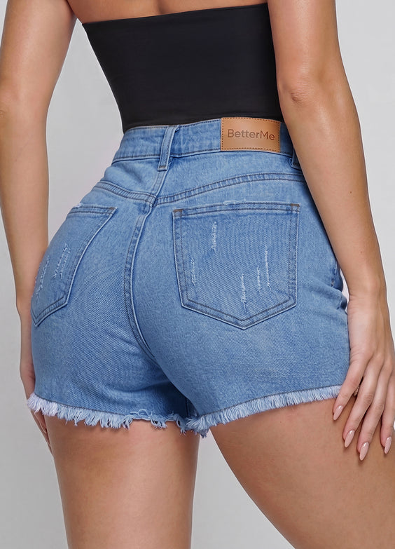 High Waist Denim Shorts