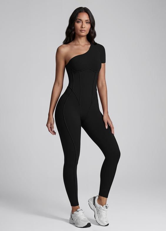 One-Shoulder Full-Length Catsuit