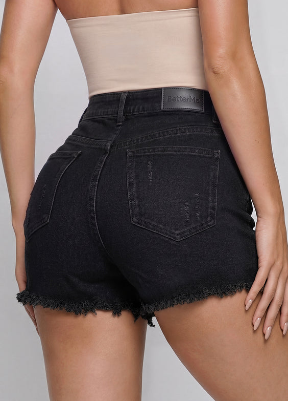 High Waist Denim Shorts