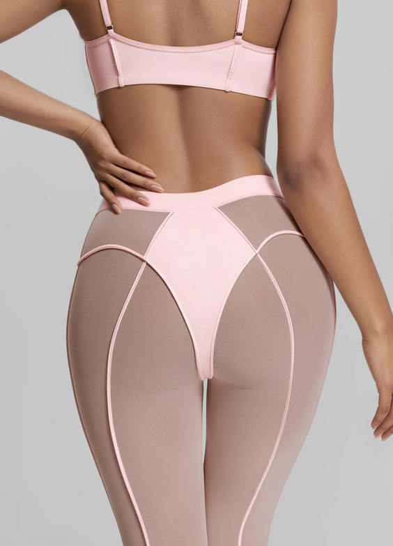 Semi-Sheer High-Rise Capri Leggings