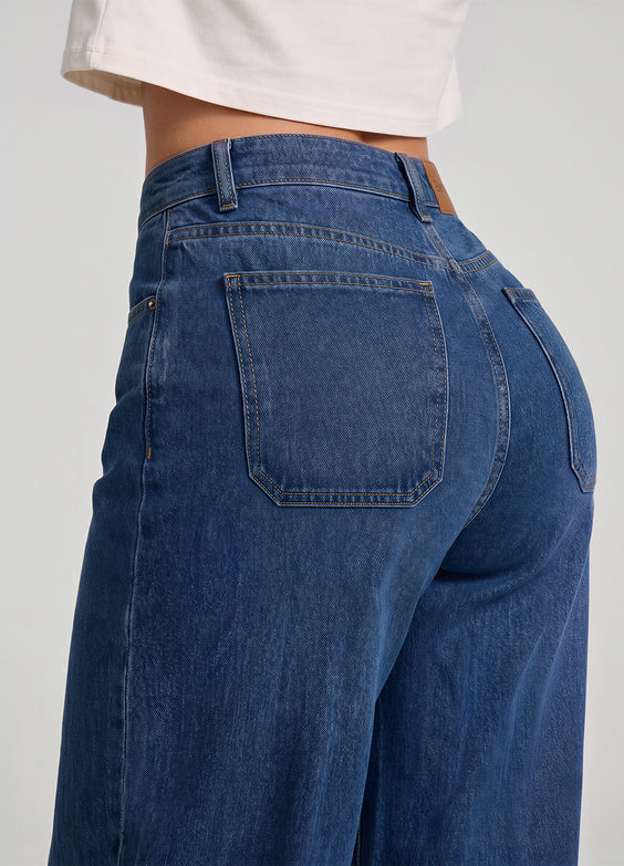 High Waisted Wide Leg Jeans