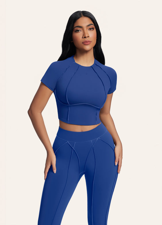 Contour Stitch Crop Top