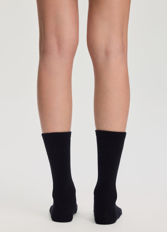 Unisex Ribbed Crew Socks 3-Pack