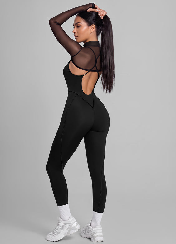 Mesh Bolero Long Sleeve Top