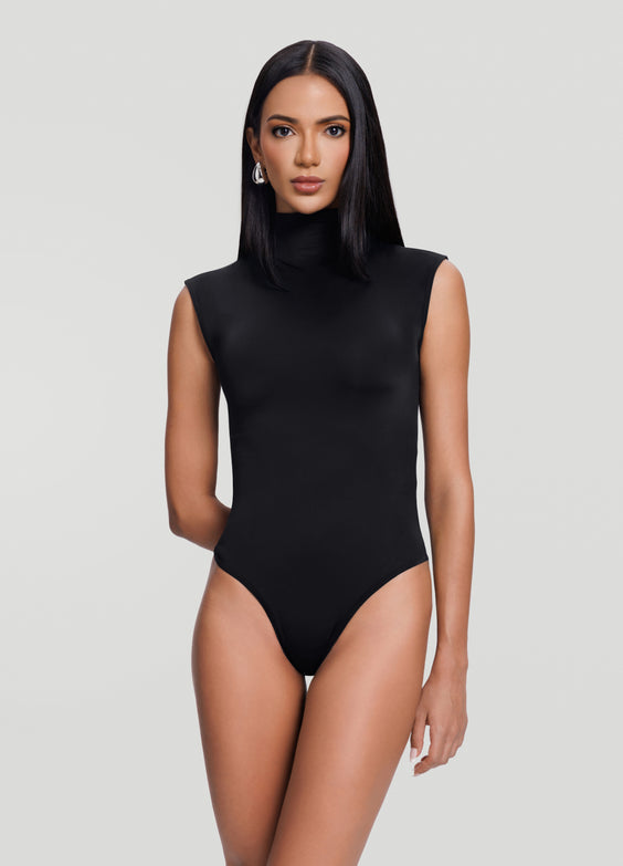 Mockneck Sleeveless Bodysuit