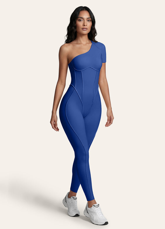 One-Shoulder Full-Length Catsuit