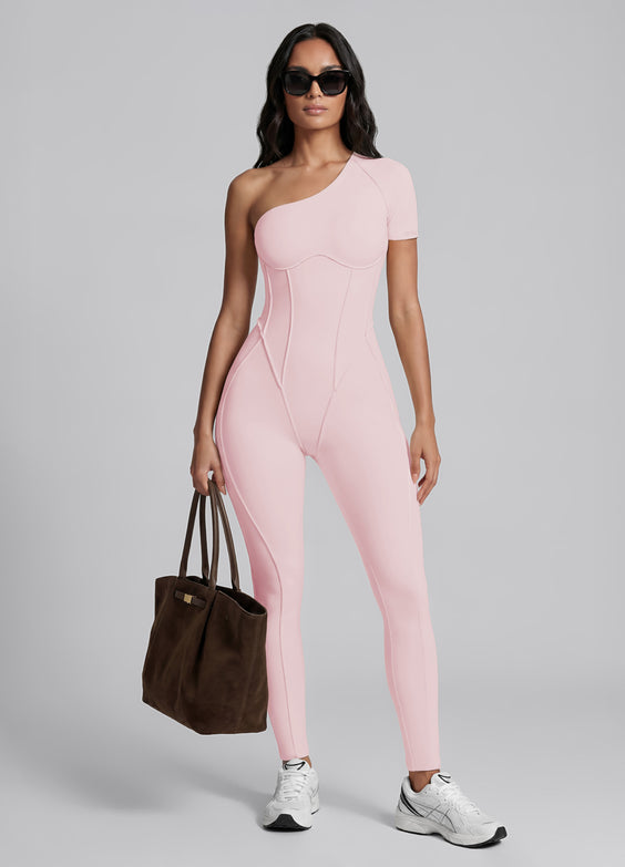One-Shoulder Full-Length Catsuit
