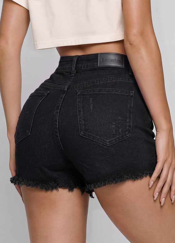 High Waist Denim Shorts