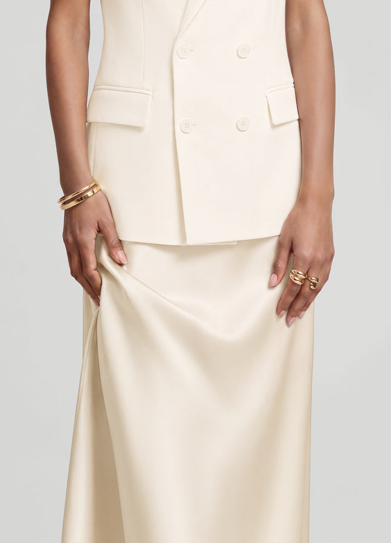 Satin Midi Skirt